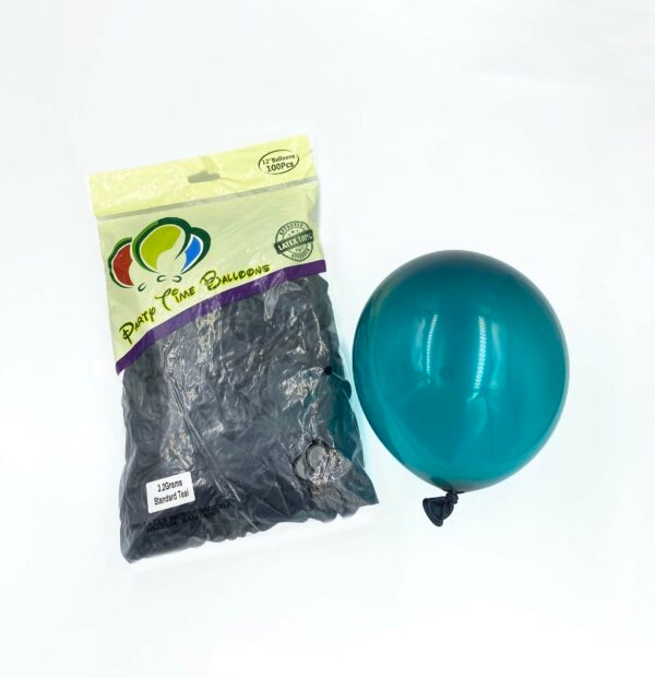 100-Pieces Standard Teal Latex Balloon 12″