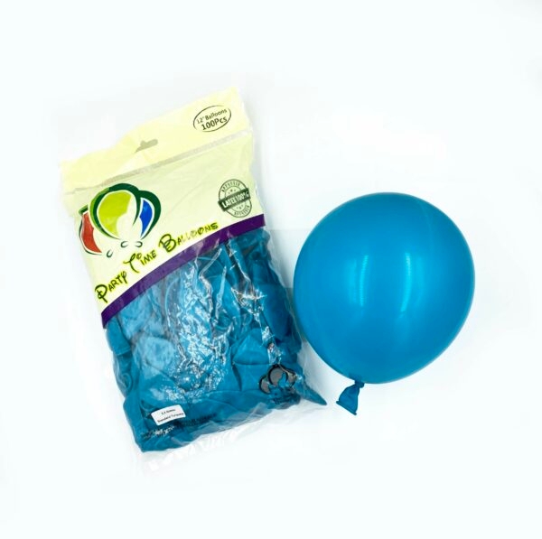 100-Pieces Standard Turqueza Latex Balloon 12″