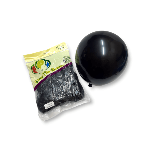 50-Pieces Standard Black Latex Balloon 10″