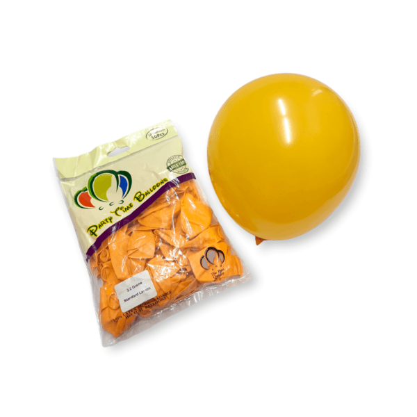 50-Pieces Standard Lemon Latex Balloon 10″