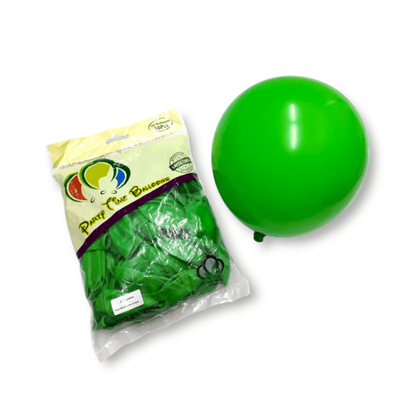 50-Pieces Standard Lime Green Latex Balloon 10″
