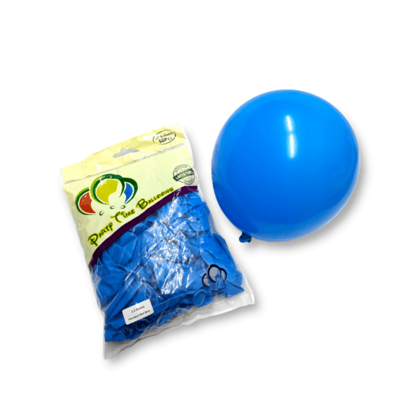 50-Pieces Standard Mid Blue Latex Balloon 10″