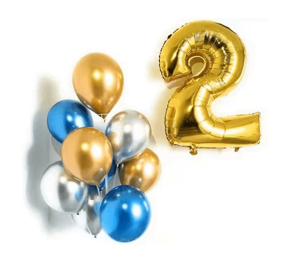 Bunch of Balloons with Number