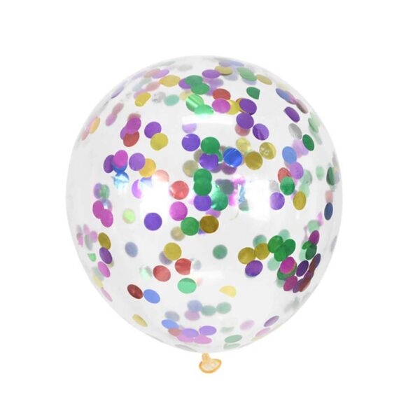 10-Pieces Confetti Balloon 12inch , Mix Assorted